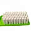 lip Balm Crafting Kit Includes Lip Balm Pouring Tray Spatula Set For 50 White lip gloss Tubes i8kM#