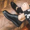 Casual Shoes Black Brogue Man Oxford For Men 2024 Luxury Designer Leather Zapatillas Hombre Chaussure De Homme