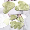 Dropship Gouache مكشطة الوجه وجه الجسم Scra Scra Care Gua Gua Gua Sha Massage Tool Natural Jade C0lz#