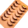 7 par Clear Band Cat Eye Eyeles 3D Natural False Les Fluffy Soft Cross Manga Les Wi Eyel Extensi Makeup Cilia B9pq#