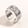 卸売20 style luxurysチャームブランドデザイナー18kゴールドメッキレターリングクリスタルラインストーンシルバーラブリング女性婚約指輪
