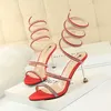 HBP Non-Brand Europe and the United States Fashion Strappy Sandals High Quality Sexy Pleaser Stripper Heels for Woman