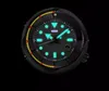 Top hommes grand designer automatique mouvement non mécanique montre étanche en caoutchouc lumineux stable en cours d'exécution Night Glow plongée minuterie quartz batterie montre montre de luxe