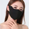 Scarves Sunscreen Face Scarf Silk Mask Adjustable Solid Color Cover Eye Protection Summer Gini Cycling
