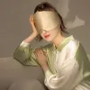 förstorade ögonplåster kvinnor män silk satin sömnmask bekväm släde ögonmaskögonskål täcke skugga ögon avslappnar ögonpatch l0z3#