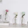 Вазы геометрический гидропонный стеклянный ваза дома декор стена висящий растение цветочный горшок для нордической спальни гостиная свадьба декор стены