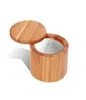 Pot à outils d'assaisonnement en bois, bouteille de stockage pour épices, sucre, sel, poivre, vanille, 5913390