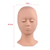 Newcome Training Mannequin Head False Eyel Extensi Practice Head Model Replacement Silice avtagbara ögonlock Makeup Tools P0T7#