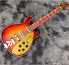 Nieuw gemaakte Rick 620 rode elektrische gitaar Model 620 Neck Thru Body Toaster Pickups