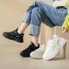 Casual Schoenen Witte Dames Vrije tijd Pomp Platform Sport Sandalen Platte Dames Zomer Mesh Ademende Sneakers Schoenen