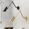 Wall Lamp Folding Long Arm Study Reading Light Bedroom Bedside LED Rocker