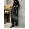 Jeans femininos 2024 feminino outono carta impressão denim macacão calças mulheres coreano reto de perna larga lanterna estilo estrangeiro macacão a314