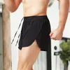 Shorts d'entraînement pour hommes 5 pouces entrejambe décontracté été course Jogging Fitness sport Gym coupe décontractée pantalon d'entraînement avec cordon de serrage 240322