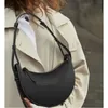 Cordão crescente axilas saco francês nicho design ombro crossbody feminino elegante e minimalista sela de couro genuíno