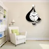 Zegary ścienne żaglówka kreatywna salon zegar sypialnia dekoracyjna prosta cicha huśtawka