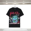 مصمم Hellstar Mens T-Shirt فضفاض كبير الحجم المطبوع سماعات الأذن مرح Grimace Earth Street الشباب والنساء قصير الأكمام قميص Hellstar Mens القصير أعلى الأكمام