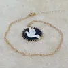 Hänghalsband yungqi droppolja fred halsband för kvinnor tjej charm kransfågel hänge kedja krage kvinnliga smycken mujer