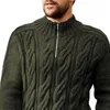 Pulls pour hommes 2024 automne / hiver pull européen et américain couleur unie demi-col haut manches longues