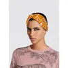 Print horse silk scarf Headwear designer headscarf women's Cross hairband Satin Headscarf fashion Girl Elastic Hair bands yoga sports Head wrap Hair Accessories