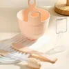 4pcs Face Mask Mixing Bowl Set Includes Silice Mask Bowl,Mask Spatula,Measuring Scoop,Double Head Face Brush,Tool Kit For Mask X1Uf#