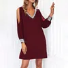 Casual Dresses Glitter Dress Women Ruched V Neck BodyCon Party Night Club Rose Gold Shiny Ladies Fabric Formal Vestidos