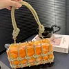 Designer Bags High Quality Fashion Luxury bags Acrylic marble braided rope diamond box small square bag Deluxe banquet underarm bag simple and beautiful