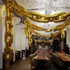 Decoração de festa 10/20pcs 16 polegadas ouro prata elo de corrente balão folha para 80s 90s hip hop retro casamento aniversário arco suprimentos