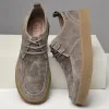Buty moda vintage mężczyzn skórzane buty swobodne brytyjskie ręcznie robione narzędzia wysokie top do okrągłego palca koronkowe buty łyżwia