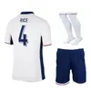 2024 Kit di calcio Inghilterra Saka Foden Bellingham Rashford Kane Sterling Grealish Kids Kits Kits National Soccer Maglie di calcio