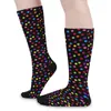 Women Socks Colorful Polka Dot Stockings Rainbow Spots Print Printed Harajuku Spring Anti Sweat Couple Climbing Breathable