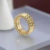 Luxury Fashion Rivet Ring for Women and Men High Quality Wide Edition Exquisite Party Brand Accessories Classic Hot Selling 2024