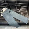 Jeans de novo estilo com tecnologia de lavagem, calças retas elegantes e versáteis para jeans femininos