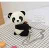 Borse a tracolla Simpatica tracolla in peluche con orso panda 3D per ragazze adolescenti Borsa a tracolla per telefono a catena piccola Kawaii da donna