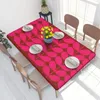 Toalha de mesa Botanica Bloom Stem Print Fuchsia Flower Toalha de mesa retangular à prova d'água 4FT Orla Kiely Covers