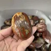 Decorative Figurines 2.2LB Wholesale Natural Crystal Healing Stones Petrified Wood Palm Stone Polished For Play