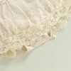 Baby Baby Girl Summer Summer en dentelle florale broderie robe roberie robe sans manches sweet triangle-fond de combinaison et bandeau 240319