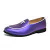 Casual Shoes Mens Patent Leather Fashion Glitter Green Loafers Men Moccasin Man Slip On Flats Mocasines Hombre