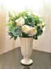 Vaser nordiska minimalistiska vita keramiska vaser matbord modernt vardagsrum torkat blommor arrangemang dekoration ornament