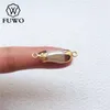 Pendentif Colliers Fuwo Connecteur de perles d'eau douce avec mode rempli d'or Double Bails Sea Bar Fournitures de fabrication de bijoux PD558