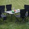 Camp Furniture Outdoor Camping Table Patio Picnic Coffee Folding Conference Desk Balcony Side Mesa Plegable Postmodern