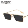 2 pcs Fashion luxury designer Light green metal frame sunglasses small frame 2021 new net red same concave sunglasses Fashion