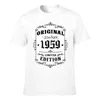 メンズTシャツ1959年の60歳の誕生日レトロスタイルヴィンテージ限定版トップメンズシャツ女性トップスティーカジュアルTシャツ