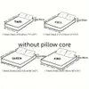 1pc Layered Solid Color (without Pillowcase Pillow Insert) Soft and Comfortable Bedroom Guest Bedding Waterproof Mattress Protector Room Bedspread Non-slip