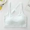 Camisoles Tanks Girls Sports BRASEAMLESS HIGH LMPACTセクシーヨガフィットネストップ下着プッシュアップスポーツウェアブラレット女性