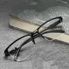 Sonnenbrille Männer Lesebrille Mode Presbyopie Frauen 0,25 bis 4,0 Ultraleicht Quadratisch Halbrahmen Klar Für
