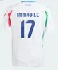 2024 2025 Italy Soccer Jerseys 125th Fan Player Version TOTTI CHIESA BARELLA BUFFON DE ROSSI PELLEGRINI TONALI DONNARUMMA 23 Italia Football Shirt kids kit