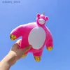 Animais de pelúcia de pelúcia cabeça pequena urso de pelúcia travesseiro brinquedo de pelúcia kawaii pequeno cabeça grande leão musc animal brinquedos cadeira almofada presentes de aniversário l240320