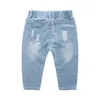 CROAL CHERIE Fashion Children Ripped Jeans Kids Boys Girls Denim Pants For Teenagers Toddler Clothes 240318