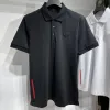 T-shirts pour hommes Polos Chemise en coton glacé Chemise d'été respirante Polo court Homme Tops T-shirts T-shirts de créateurs Taille asiatique S-5XL