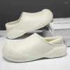 Slippers Heren Winter Katoen Plus Fluweel Warm Heren Eva Schoenen Huis Antislip Slaapkamer Waterdicht Eenvoudige Comfortabele koppelschoenen